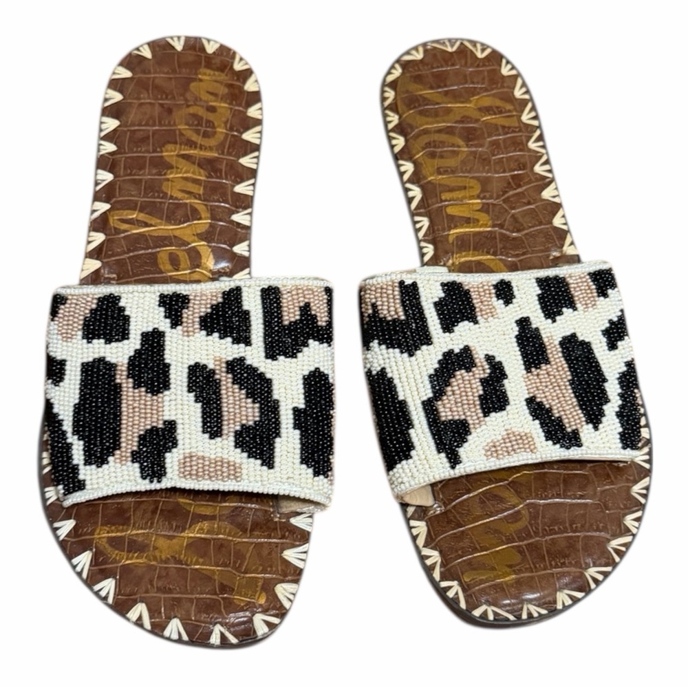 Sam Edelman Beaded Leopard Sandals